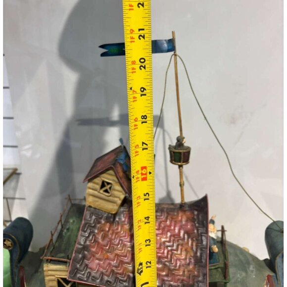 Vintage Handcrafted Iron Noah’s Ark Playset with Animal Figurines Collectible - Picture 8 of 14